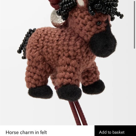 Loewe horse charm in chocolate - Picture 3 of 4